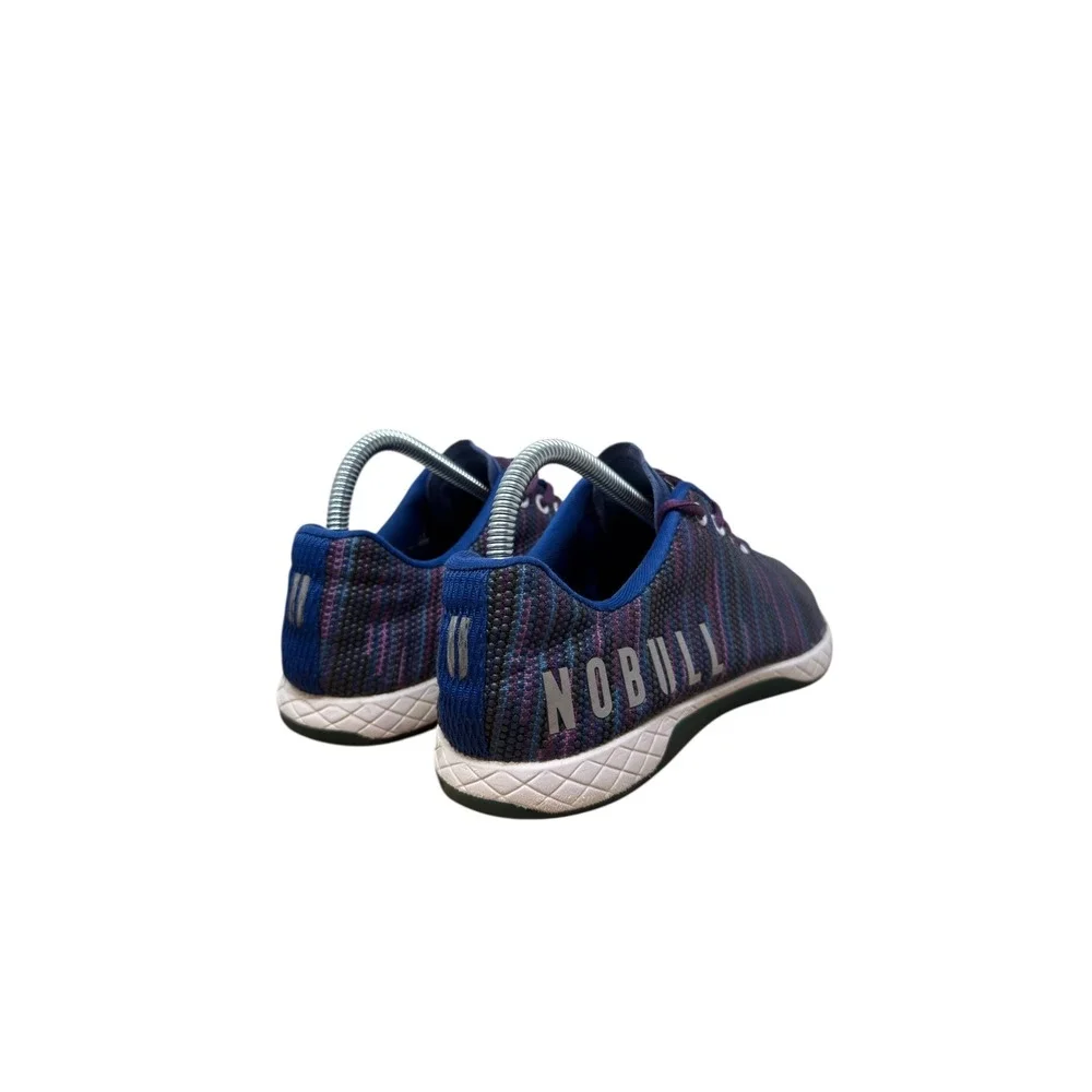 NOBULL SuperFabric Trainers Womens 8 Blue Purple Space Dye Athletic Sneakers